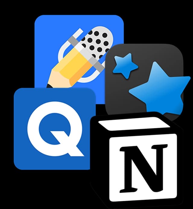 Traditional study methods with multiple disconnected apps
